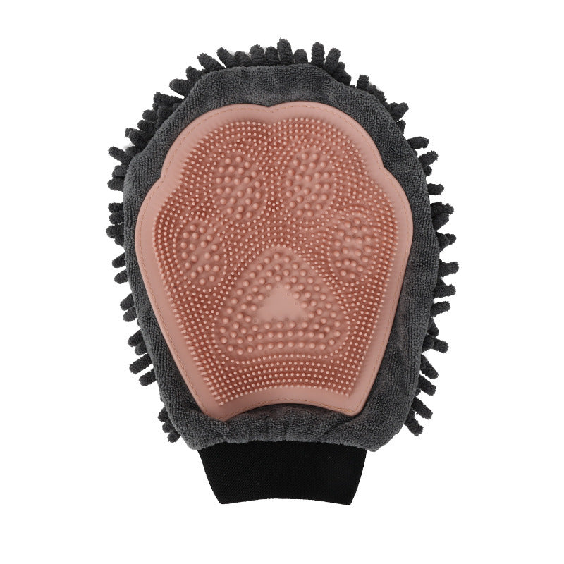 Pet Bathing Brush 2-in-1 Grooming Glove Elegant Dog Brushing