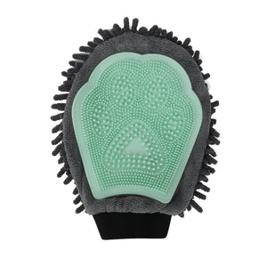 Pet Bathing Brush 2-in-1 Grooming Glove Elegant Dog Brushing