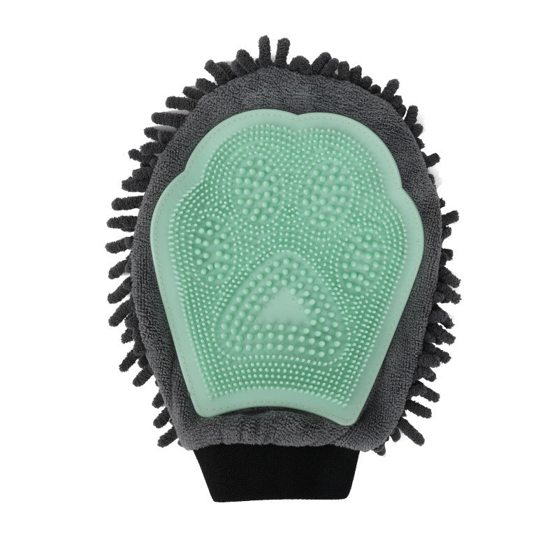 Pet Bathing Brush 2-in-1 Grooming Glove Elegant Dog Brushing