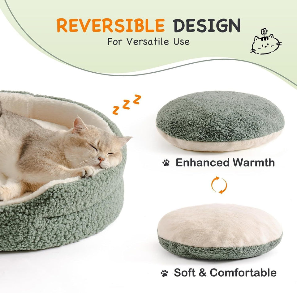 Mewoo Washable Pet Bed For Cats & Small Dogs
