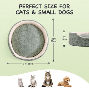 Mewoo Washable Pet Bed For Cats & Small Dogs